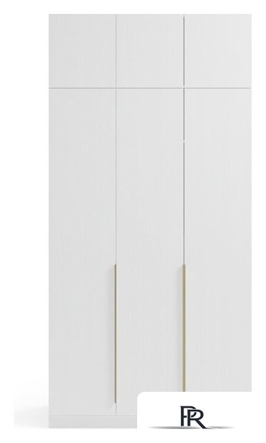 Шкаф распашной Soma Lord Gold 3-х створчатый 120x240 (белый) - Изображение №2 — Интернет-магазин ПроЗаказ