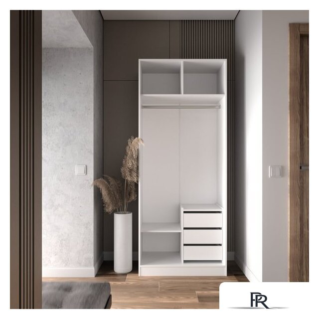 Шкаф распашной Кастанье Модерн Ш 900 (белый) - Изображение №6 — Интернет-магазин ПроЗаказ