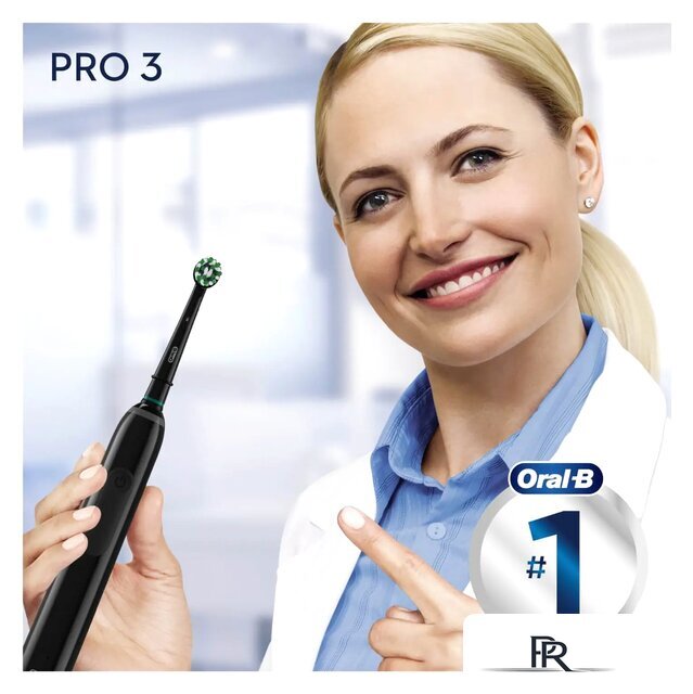 Электрическая зубная щетка Oral-B Pro 3 3000 Cross Action D505.513.3 (черный) - Изображение №3 — Интернет-магазин ПроЗаказ