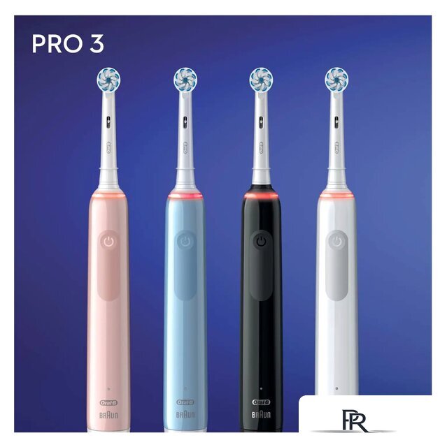 Электрическая зубная щетка Oral-B Pro 3 3000 Cross Action D505.513.3 (черный) - Изображение №2 — Интернет-магазин ПроЗаказ