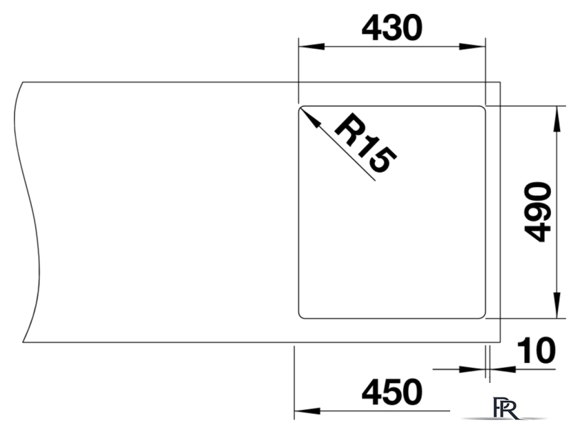 Кухонная мойка Blanco Andano 400-IF/A 525244 (с клапаном-автоматом, сатин) - Изображение №4 — Интернет-магазин ПроЗаказ