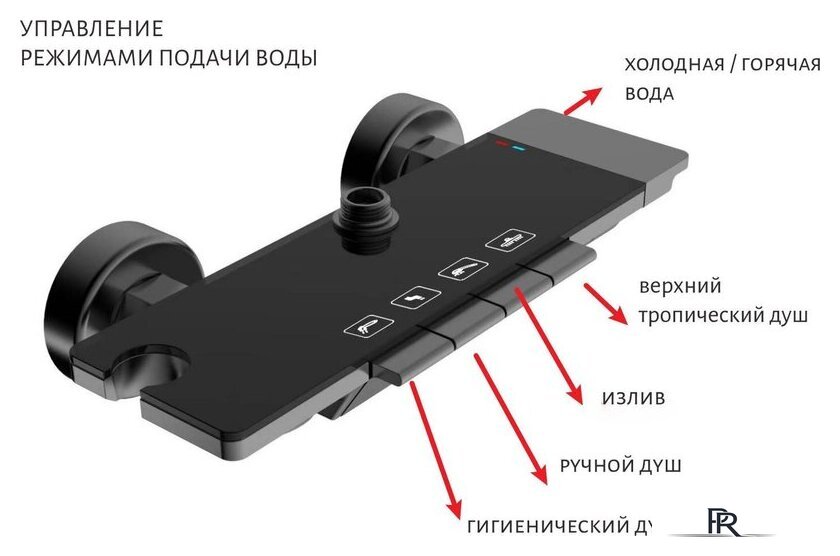 Душевая система  Aquatek Поларис AQ3040CR - Изображение №8 — Интернет-магазин ПроЗаказ