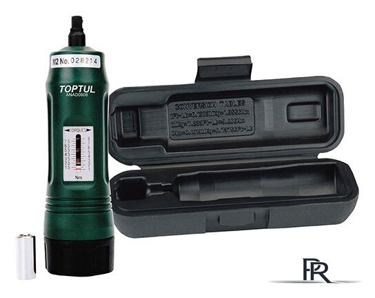 Динамометрическая отвертка с набором Toptul 1/4