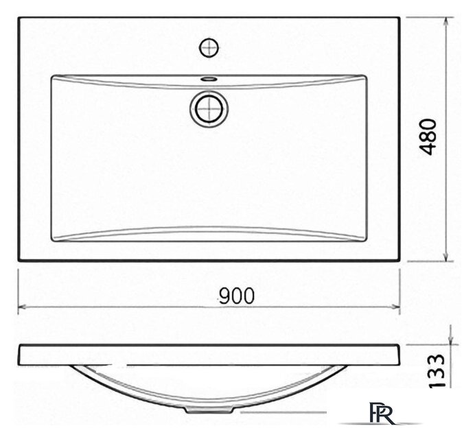Умывальник Florentina Анита 900 - Изображение №2 — Интернет-магазин ПроЗаказ
