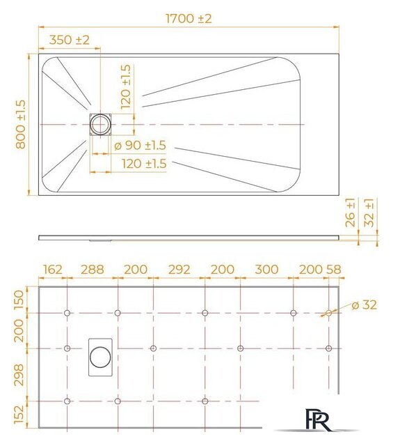 Душевой поддон RGW TSS-W 80x170 - Изображение №7 — Интернет-магазин ПроЗаказ