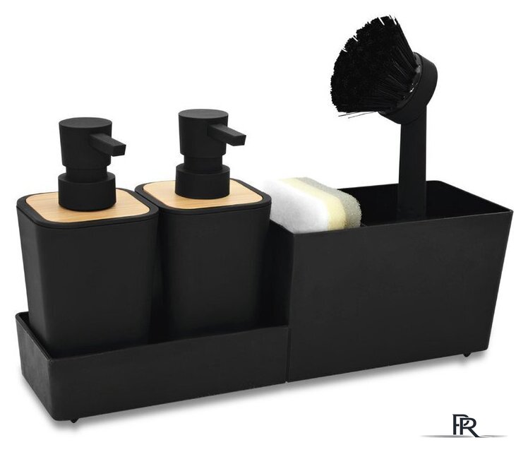 Дозатор для моющего средства HOMY Harmony Set HS01 (черный) - Изображение №1 — Интернет-магазин ПроЗаказ