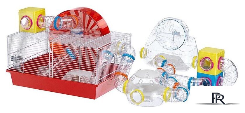 Клетка Ferplast Coney Island (красный) 57003070 - Изображение №2 — Интернет-магазин ПроЗаказ