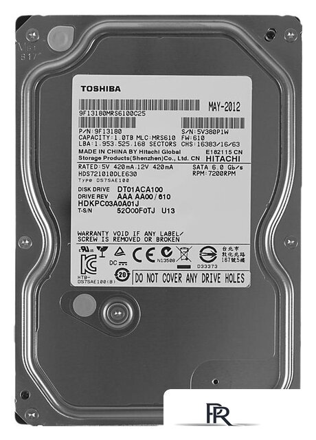 Жесткий диск Toshiba DT01ACA 1TB (DT01ACA100) - Изображение №1 — Интернет-магазин ПроЗаказ