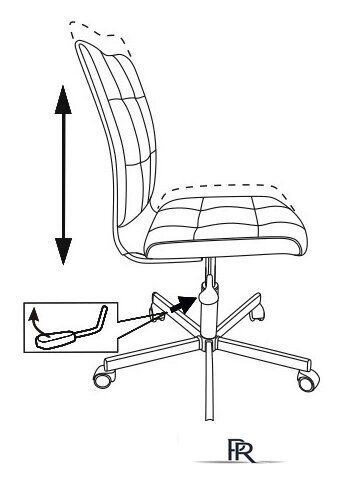 Офисное кресло Бюрократ CH-330M (розовый) - Изображение №6 — Интернет-магазин ПроЗаказ
