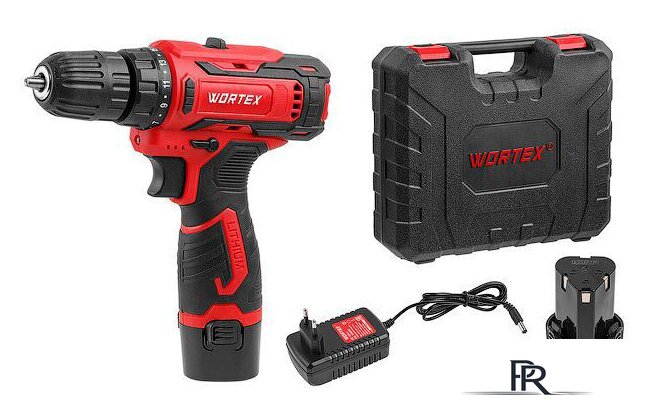 Дрель-шуруповерт Wortex BD 1220 Li 1329356 (с 2-мя АКБ, кейс) - Изображение №1 — Интернет-магазин ПроЗаказ