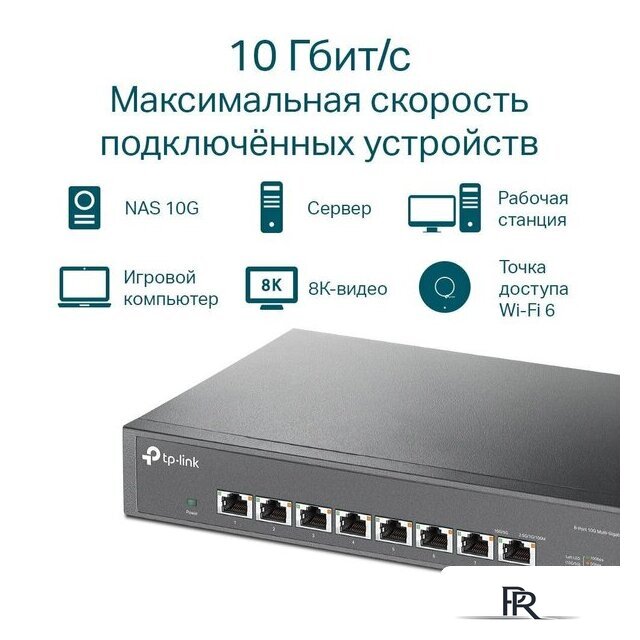 Неуправляемый коммутатор TP-Link TL-SX1008 - Изображение №5 — Интернет-магазин ПроЗаказ