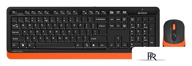 Офисный набор A4Tech Fstyler FG1010 (черный/оранжевый) - Изображение №1 — Интернет-магазин ПроЗаказ