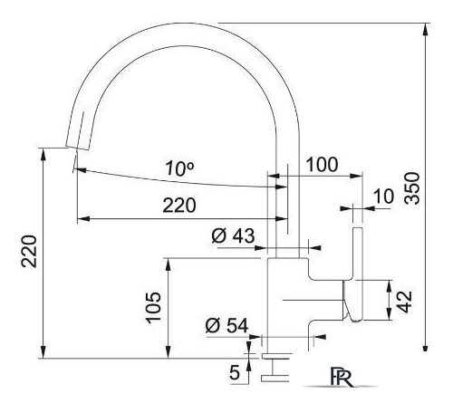 Смеситель Franke Lina XL 115.0626.024 (белый) - Изображение №2 — Интернет-магазин ПроЗаказ