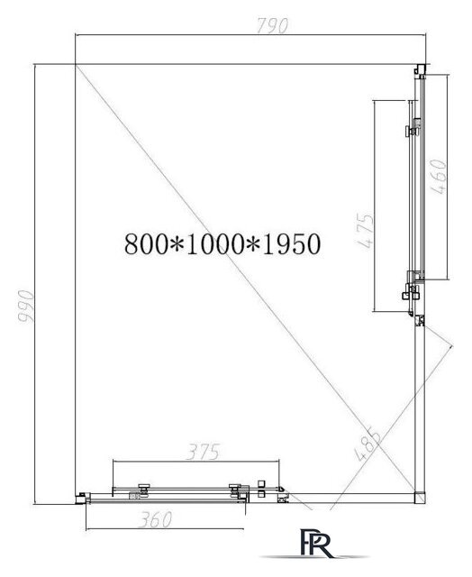 Душевой уголок Vincea Slim-N VSS-4SN8010CLG - Изображение №5 — Интернет-магазин ПроЗаказ
