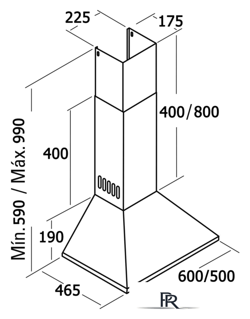 Кухонная вытяжка CATA V3-S500 BR - Изображение №2 — Интернет-магазин ПроЗаказ