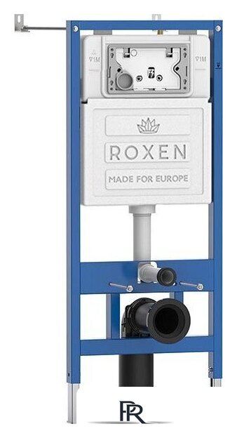 Унитаз подвесной Roxen Antares Tornado Long в комплекте с инсталляцией StounFix Dual Fresh 6 в 1 868442 (кнопка: сатин матовая) - Изображение №2 — Интернет-магазин ПроЗаказ