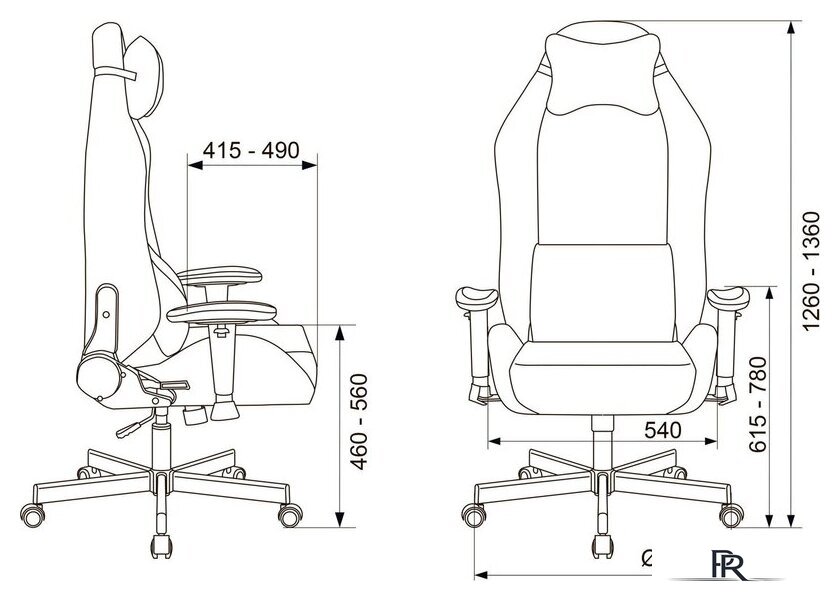 Игровое (геймерское) кресло Knight T1 (молочный) - Изображение №19 — Интернет-магазин ПроЗаказ