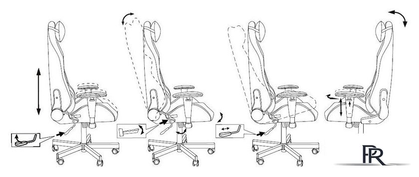 Игровое (геймерское) кресло Knight T1 (молочный) - Изображение №18 — Интернет-магазин ПроЗаказ