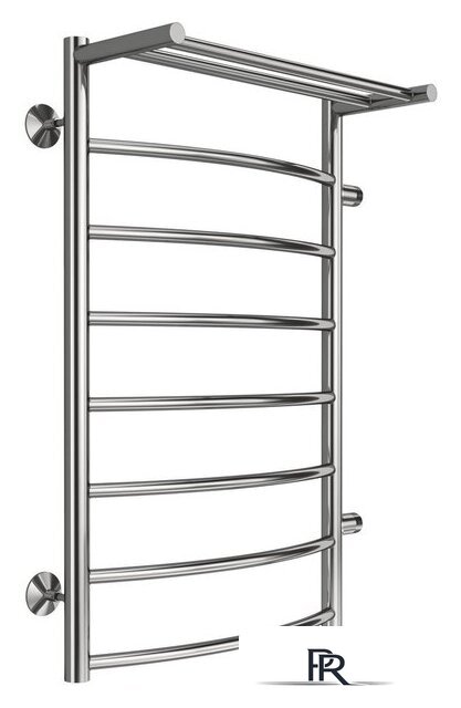 Полотенцесушитель TERMINUS Классик П8 500x800 с полкой (боковое подключение 50, хром) - Изображение №1 — Интернет-магазин ПроЗаказ