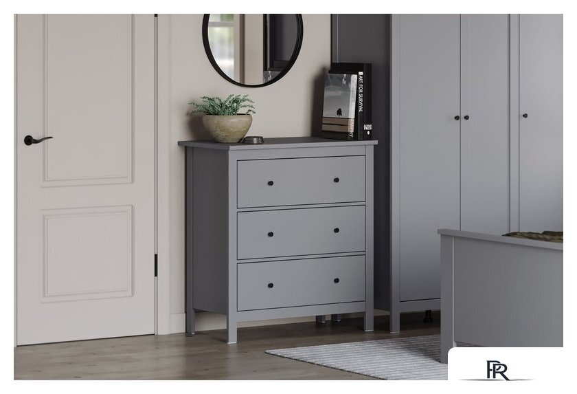 Комод Mio Tesoro Сага 3 ящика 2.08.02.020.4 (серый) - Изображение №7 — Интернет-магазин ПроЗаказ