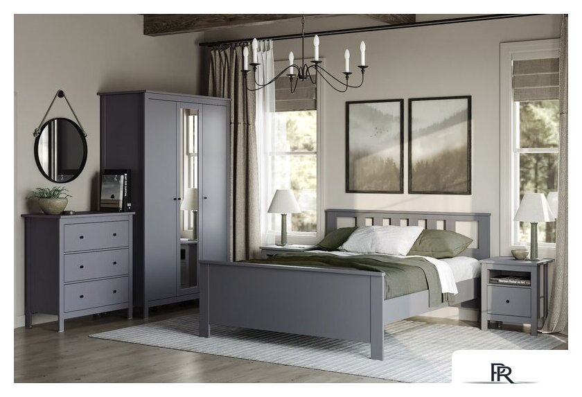 Комод Mio Tesoro Сага 3 ящика 2.08.02.020.4 (серый) - Изображение №8 — Интернет-магазин ПроЗаказ