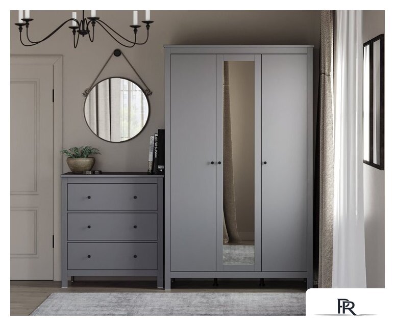 Комод Mio Tesoro Сага 3 ящика 2.08.02.020.4 (серый) - Изображение №6 — Интернет-магазин ПроЗаказ