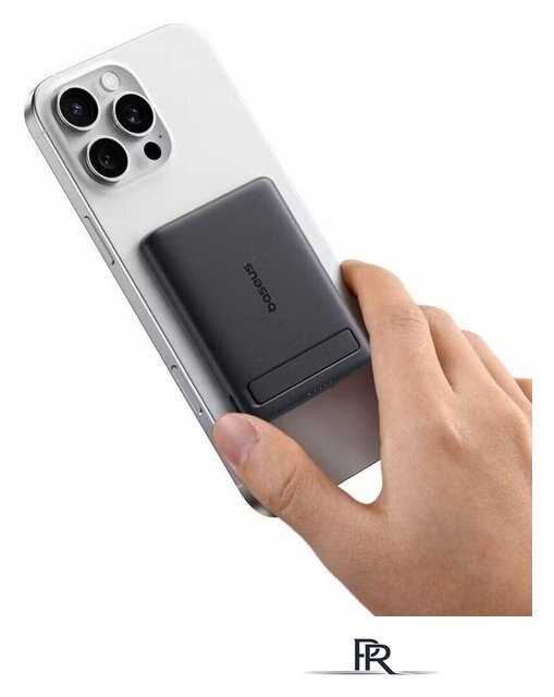 Внешний аккумулятор Baseus PicoGo AM31 Mini Magnetic Power Bank with Stand 20W 5000mAh (черный) - Изображение №7 — Интернет-магазин ПроЗаказ