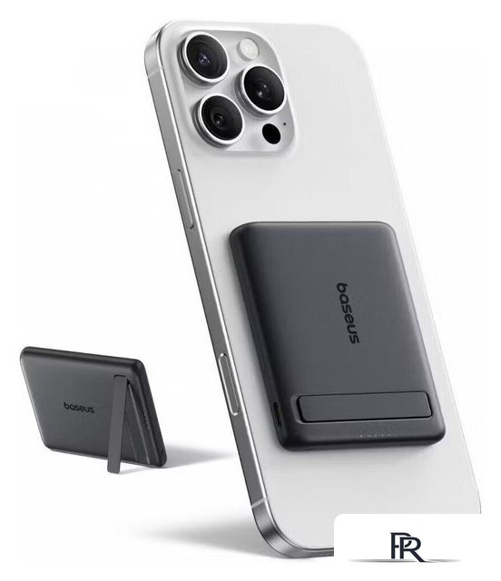 Внешний аккумулятор Baseus PicoGo AM31 Mini Magnetic Power Bank with Stand 20W 5000mAh (черный) - Изображение №11 — Интернет-магазин ПроЗаказ