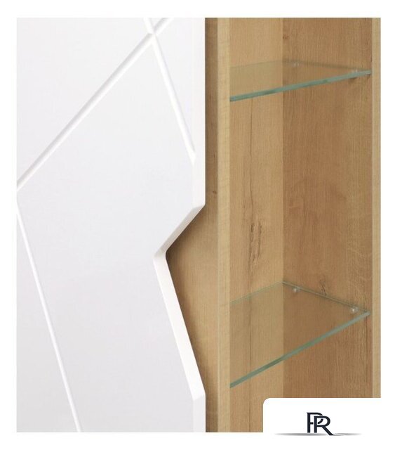  Doratiz Шкаф-пенал Фьорд 40 L 2712.303 (дуб бунратти/белый,с подвесной) - Изображение №5 — Интернет-магазин ПроЗаказ