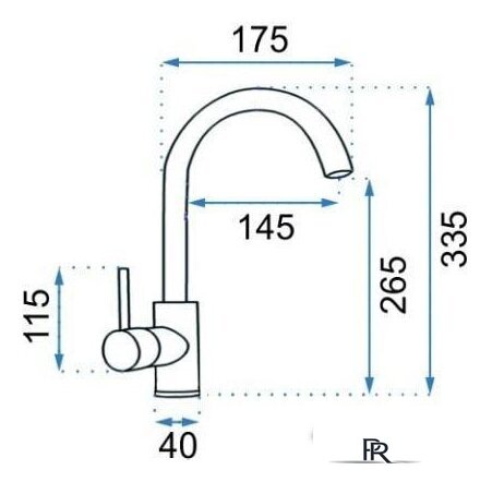 Смеситель Rea Talisa REA-B1020 (золотой) - Изображение №9 — Интернет-магазин ПроЗаказ