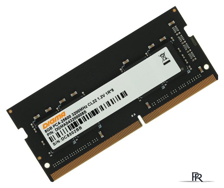 Оперативная память Digma 8ГБ DDR4 SODIMM 3200 МГц DGMAS43200008S - Изображение №1 — Интернет-магазин ПроЗаказ