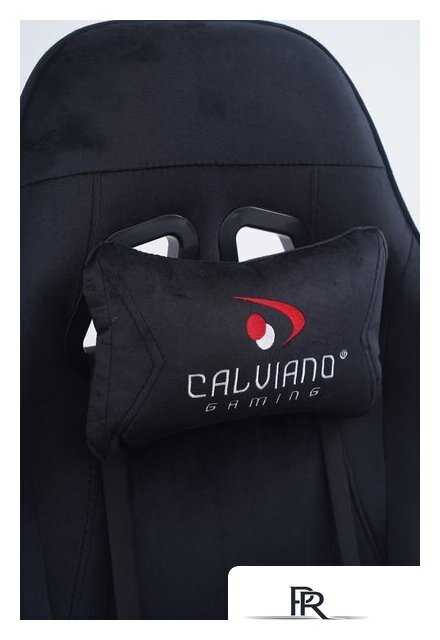 Игровое (геймерское) кресло Calviano 1584 (велюр, черный) - Изображение №17 — Интернет-магазин ПроЗаказ