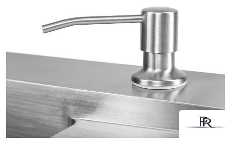 Кухонная мойка Saniteco 6550-L (с сифоном, дозатором и коландером) - Изображение №6 — Интернет-магазин ПроЗаказ