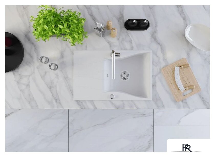 Кухонная мойка Kernau KGS O 6078 1B1D Pure White - Изображение №6 — Интернет-магазин ПроЗаказ