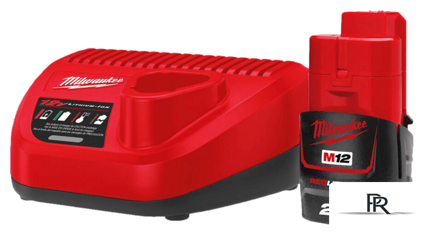 Аккумулятор с зарядным устройством Milwaukee M12 M12NRG-201 4933451900 (12В/2 Ач + 12В) - Изображение №1 — Интернет-магазин ПроЗаказ