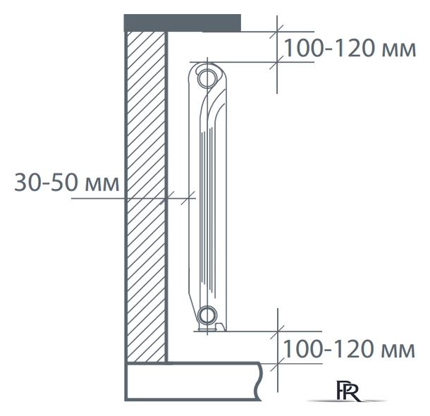 Алюминиевый радиатор Royal Thermo Revolution 500 (6 секций) - Изображение №2 — Интернет-магазин ПроЗаказ