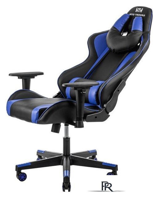 Игровое (геймерское) кресло Mio Tesoro Winner 8051 (черный/синий) - Изображение №2 — Интернет-магазин ПроЗаказ