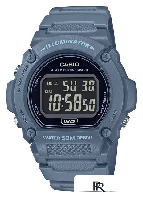 Наручные часы Casio Illuminator W-219HC-2B - Изображение №1 — Интернет-магазин ПроЗаказ