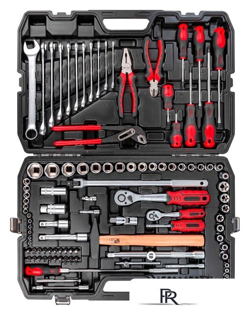 Универсальный набор инструментов ForceKraft FK-41241-5 (124 предмета) - Изображение №1 — Интернет-магазин ПроЗаказ
