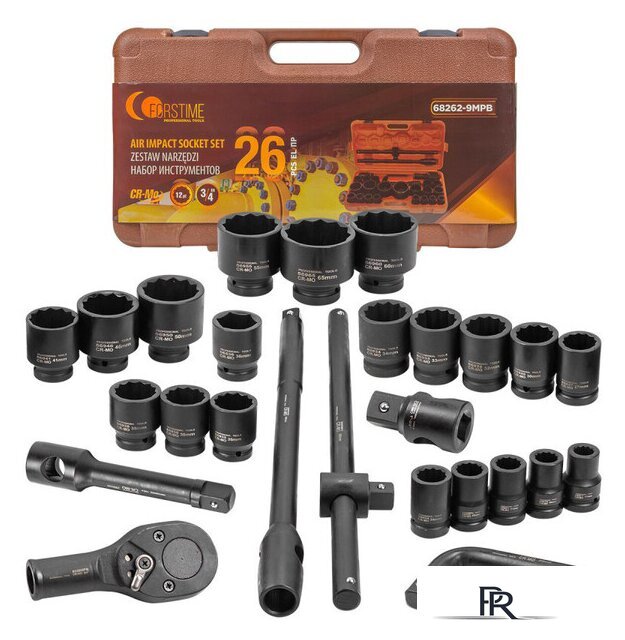 Набор трещотка с головками Forstime FT-68262-9MPB (26 предметов) - Изображение №1 — Интернет-магазин ПроЗаказ