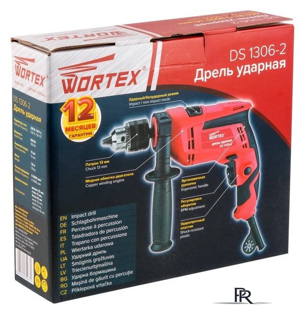 Ударная дрель Wortex DS 1306-2 DS130620019 - Изображение №6 — Интернет-магазин ПроЗаказ