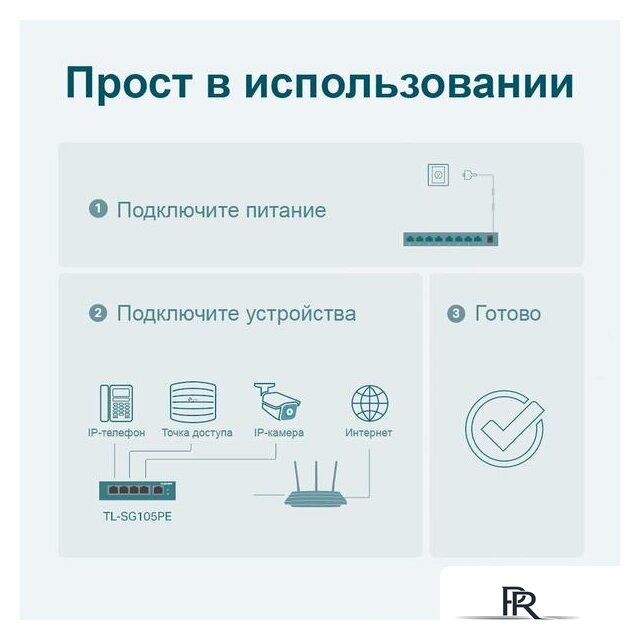 Настраиваемый коммутатор TP-Link TL-SG105PE - Изображение №5 — Интернет-магазин ПроЗаказ