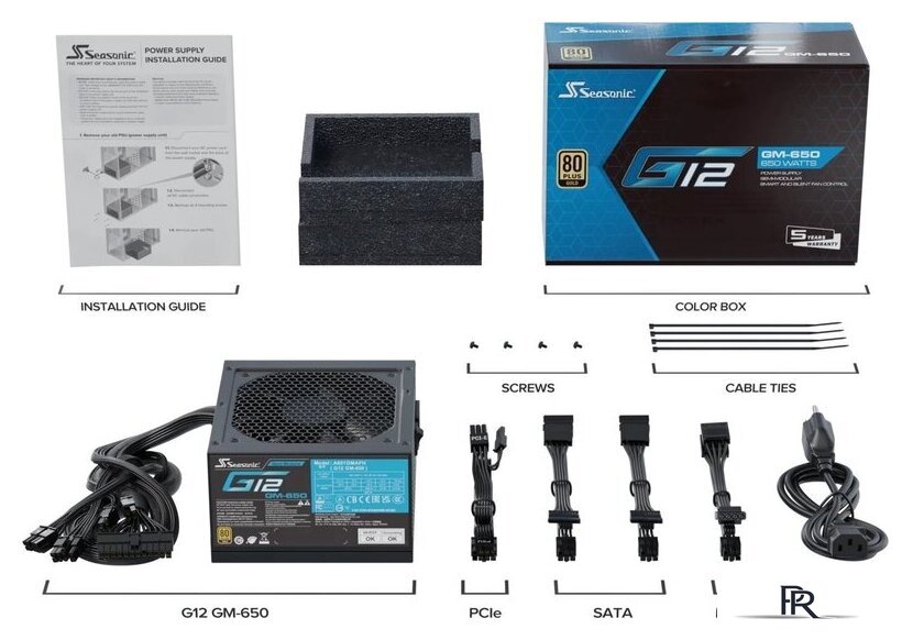 Блок питания Seasonic G12 GM-650 - Изображение №8 — Интернет-магазин ПроЗаказ