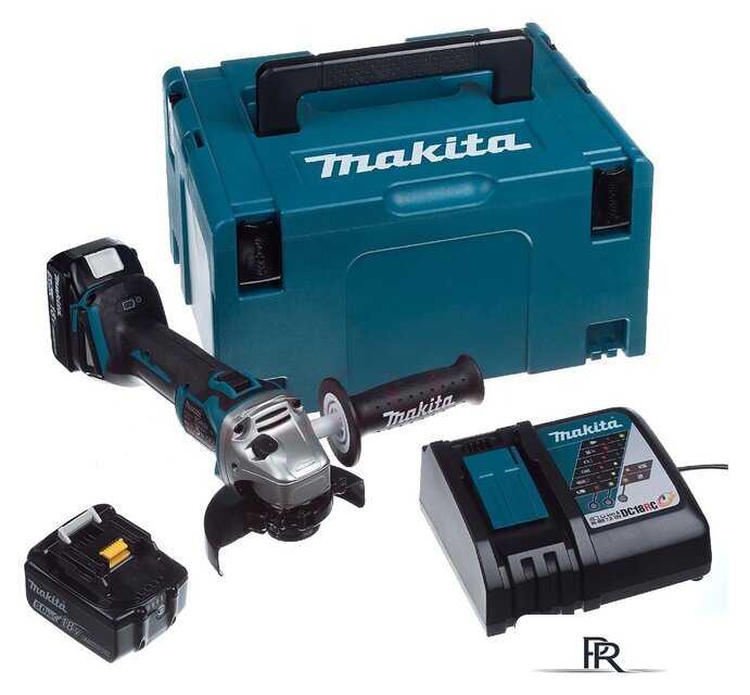 Угловая шлифмашина Makita DGA504RTJ (с 2-мя АКБ, кейс) - Изображение №1 — Интернет-магазин ПроЗаказ