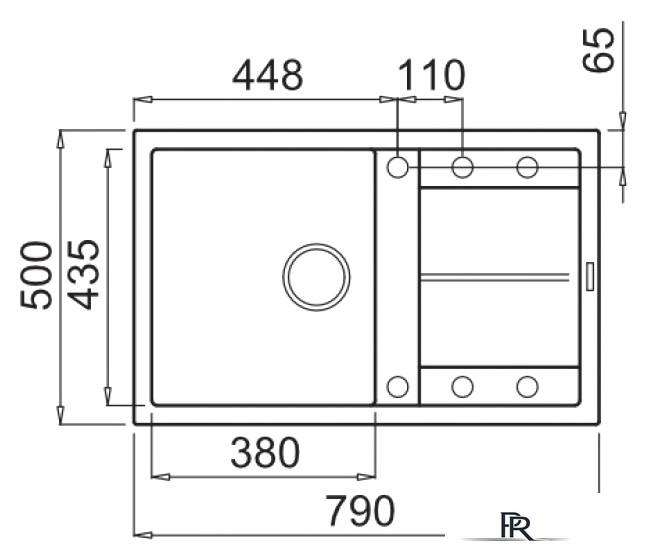 Кухонная мойка Elleci Unico 300 Avena 51 - Изображение №2 — Интернет-магазин ПроЗаказ