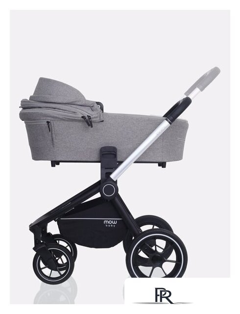 Универсальная коляска Rant MOWbaby Zoom PU (3 в 1, silver grey) - Изображение №3 — Интернет-магазин ПроЗаказ