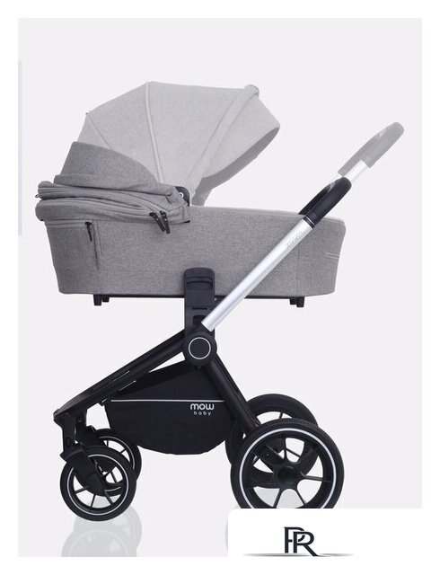 Универсальная коляска Rant MOWbaby Zoom PU (3 в 1, silver grey) - Изображение №5 — Интернет-магазин ПроЗаказ