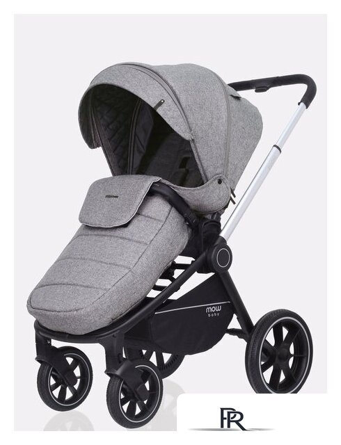 Универсальная коляска Rant MOWbaby Zoom PU (3 в 1, silver grey) - Изображение №2 — Интернет-магазин ПроЗаказ