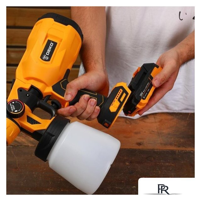 Краскораспылитель Deko DKSG20K2 063-4020 (с 2-мя АКБ) - Изображение №6 — Интернет-магазин ПроЗаказ