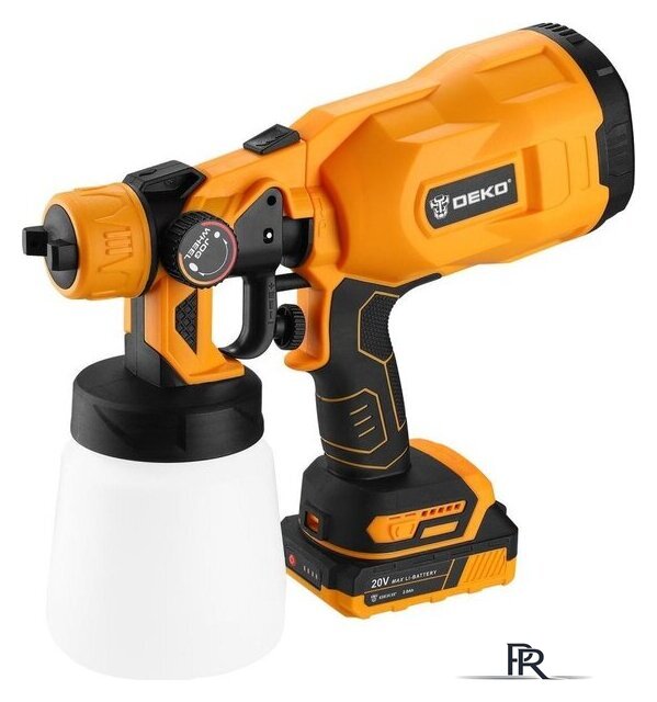 Краскораспылитель Deko DKSG20K2 063-4020 (с 2-мя АКБ) - Изображение №3 — Интернет-магазин ПроЗаказ